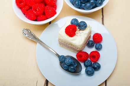 fresh raspberry and blueberry cake, a Food & Drink Photo by keko64