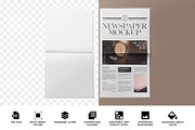 Newspaper Mockup, a Product Mockup by PixelVoyager (Thumbnail 2 of 7)