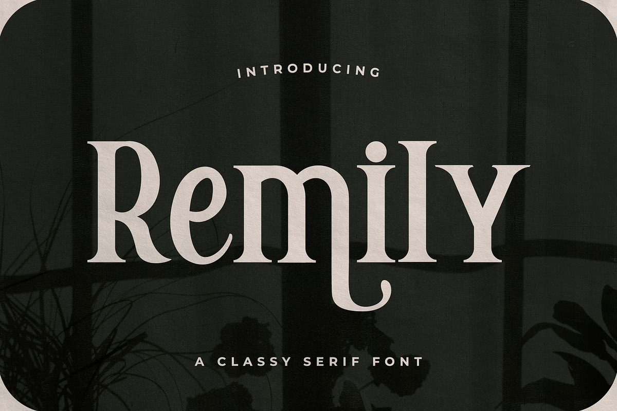 Remily - A Classy Serif Font, a Serif Font by Typefactoryco (Photo 1 of 10)