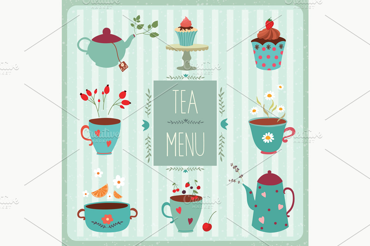 Tea Pack (vector design), an Illustration by Inkant Studio (Photo 3 of 4)