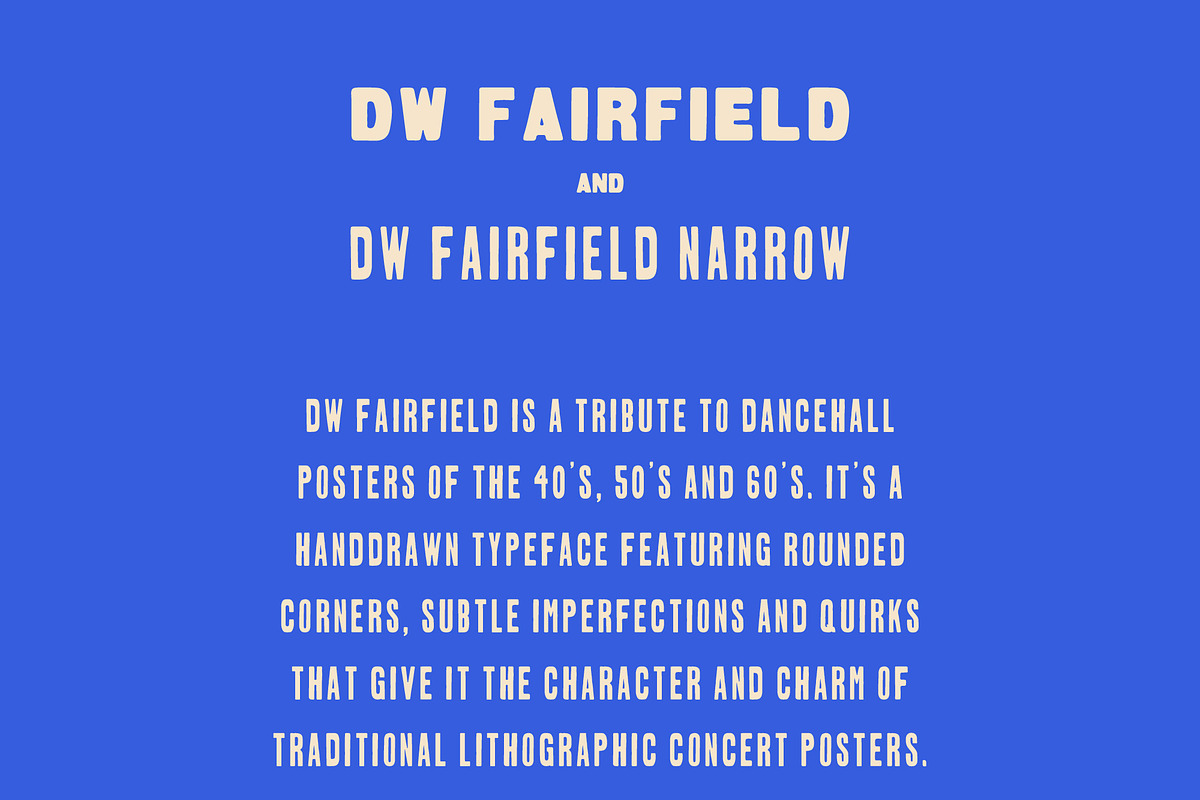 DW Fairfield Vintage Font Duo, a Font by Walker Design Co. (Photo 6 of 8)
