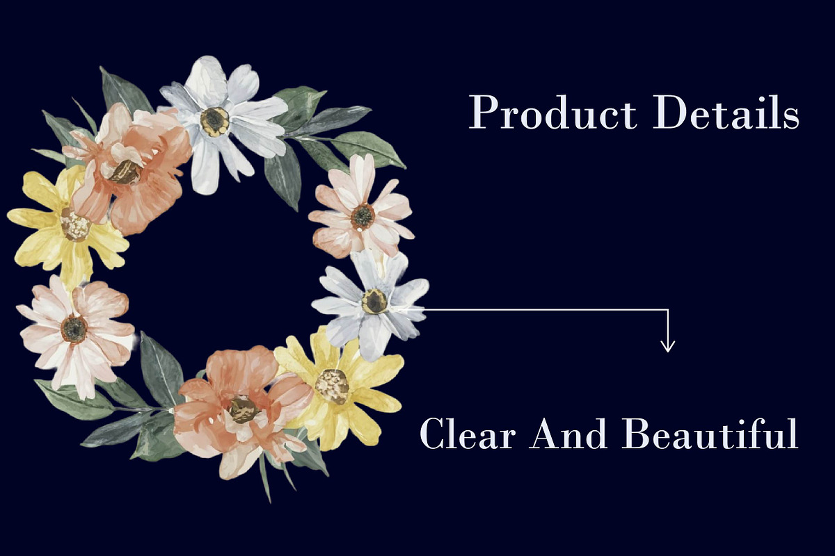 Watercolor Boho Floral Clipart, an Illustration by CreationArt (Photo 3 of 7)