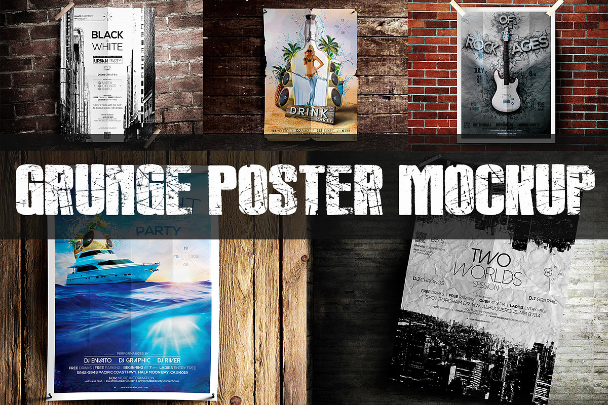 Poster & Flyer Mockup Bundle, a Print Template by CREATIVE DUDE (Photo 7 of 8)