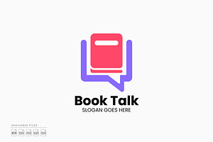 Book Talk Logo, a Branding & Logo Template by Zeer Graphic