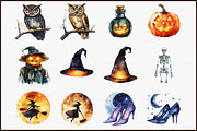 Watercolor Halloween Evening, an Illustration by Sublimation Artist (Thumbnail 3 of 6)