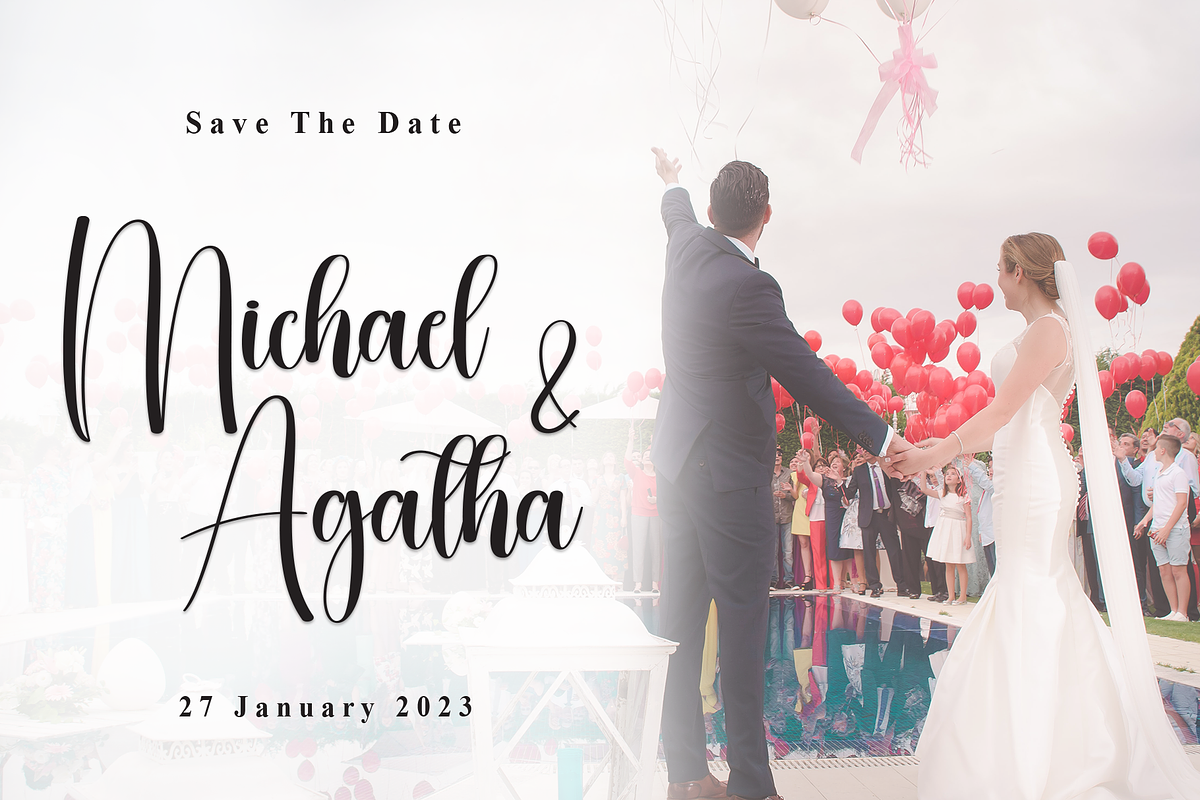 Wedding | Script Font, a Handwritten Font by Scratchones (Photo 3 of 8)
