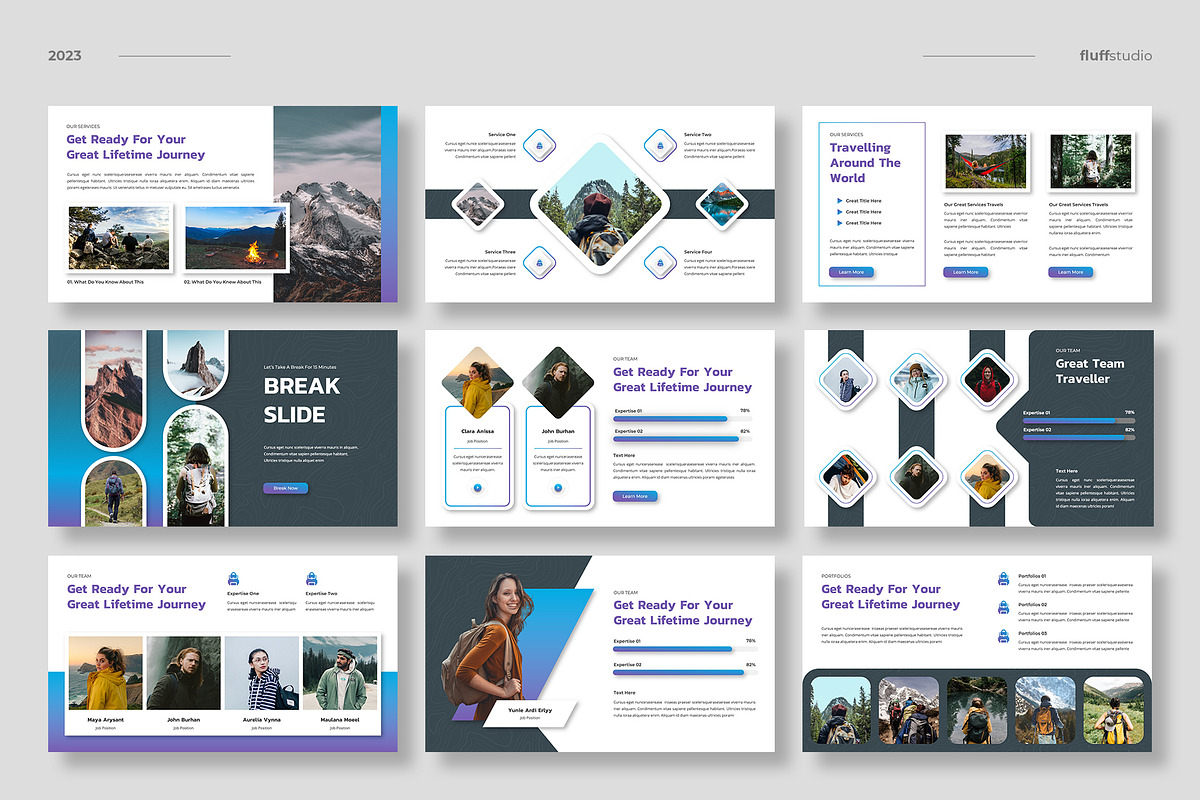 Adventure Travel Slides Template