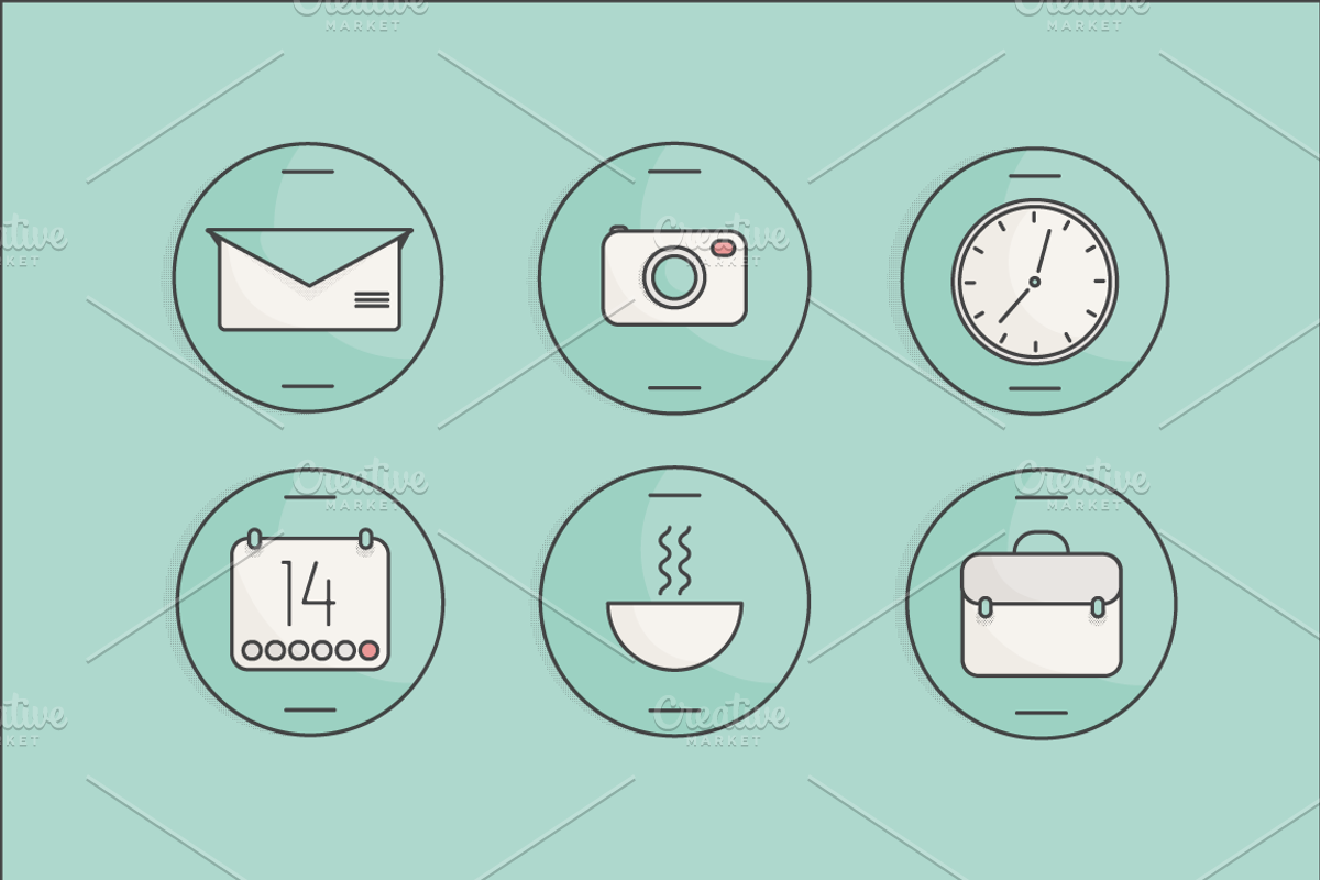 Business Icons, an Outline Icon by marta.berzina