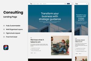 Consulting Landing PAge, a Landing Page Template by RPWDS
