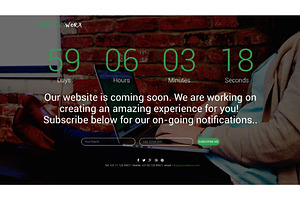 DesignWorx - Responsive Coming Soon