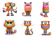 Whimsical Funny Cat, an Illustration by CreationArt (Thumbnail 5 of 5)