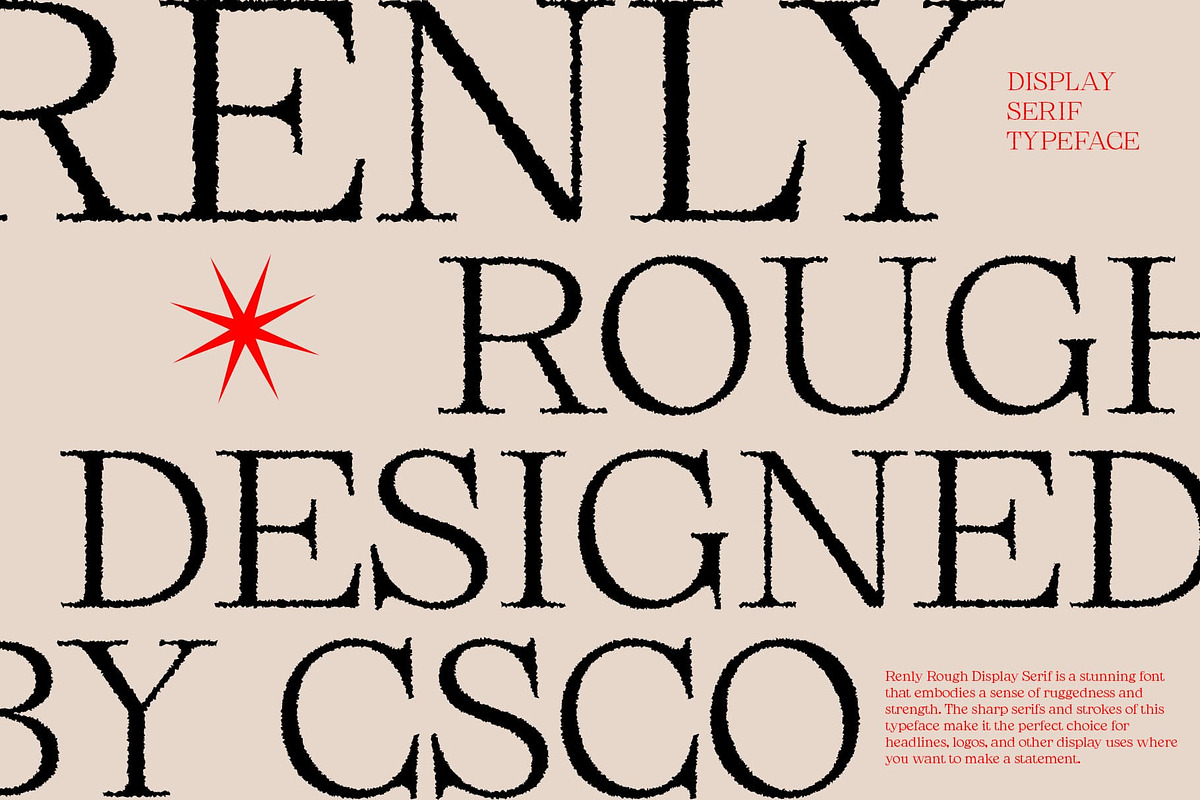 Renly Rough, a Serif Font by Craft Supply Co. (Photo 1 of 8)