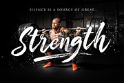LovelyChaos Rough Brush Script, a Script Font by DoubleZ Studio (Thumbnail 1 of 11)