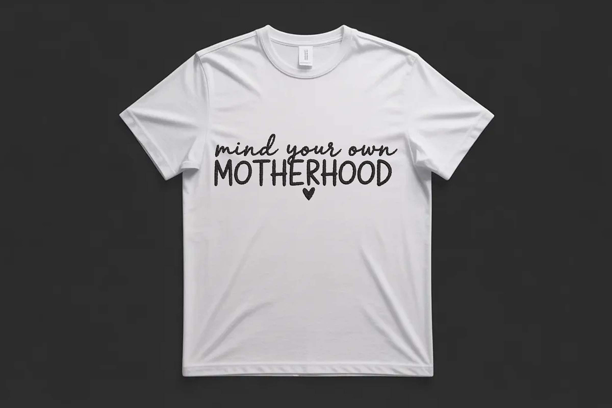 Motherhood Machine Embroidery Design, a Texture Illustration by Purpose Ekbal (Photo 3 of 3)