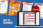 5 Food Menu Templates Canva, a Templates & Theme by TemplateCastleStore (Thumbnail 8 of 9)