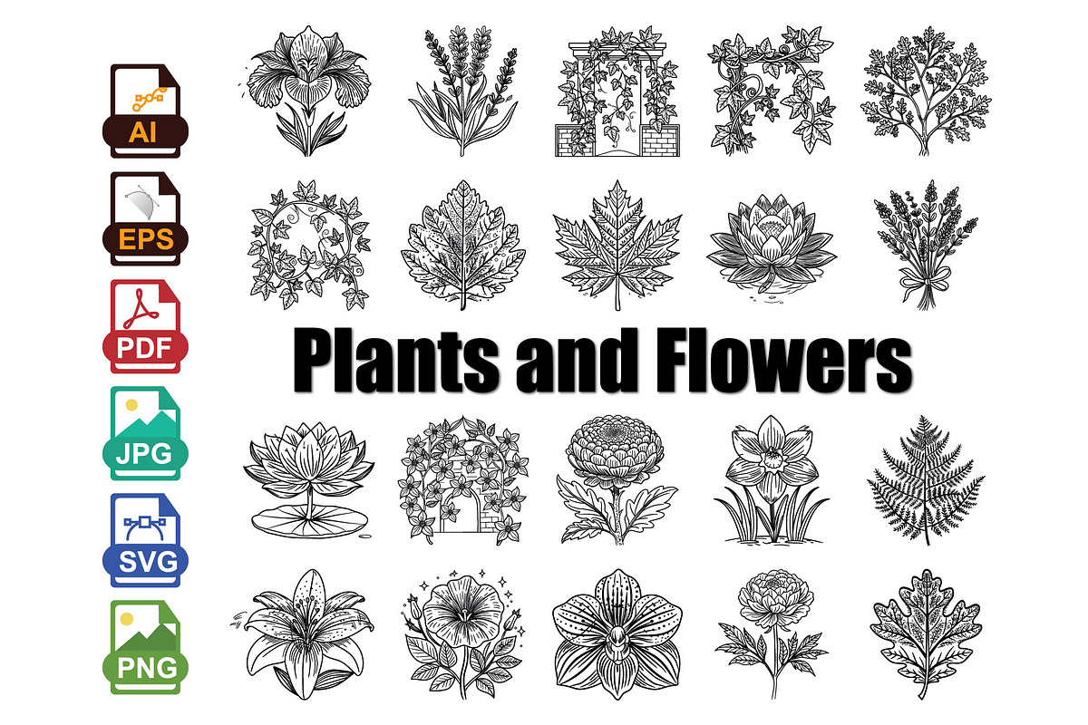 Elegant Plants and Flowers, an Icon by Vector Portal (Photo 1 of 4)
