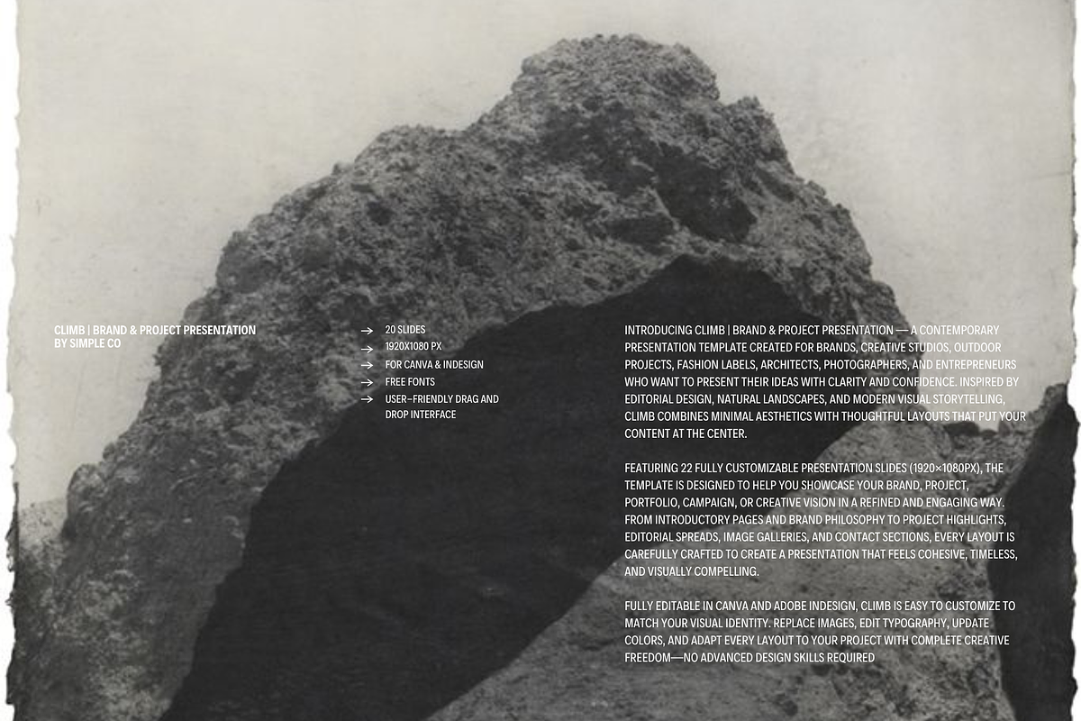 CLIMB | BRAND & PROJECT PRESENTATION, a Presentation Template by Simple có (Photo 2 of 10)