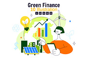 10 Green Finance Investing, a Finance Illustration by denayunebgt (Thumbnail 1 of 4)