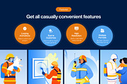 Animated Firefighter Illustration, a Work Illustration by Brickclay (Thumbnail 2 of 4)