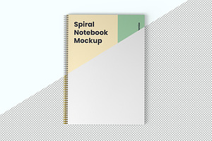 Spiral Notebook Mockup A4 - 8 Views