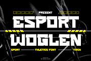 Esport Woglen - Sporty Font, a Sans Serif Font by QR Design Studio (Thumbnail 1 of 9)