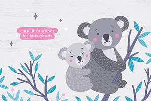 Koala Family Illustrations