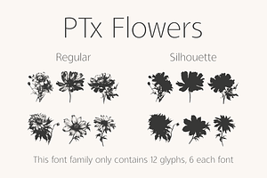 PTx Flowers Font Family