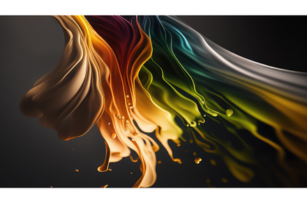 Splash of Bright Multicolored Paints, a Background Photo by BazziBa♥