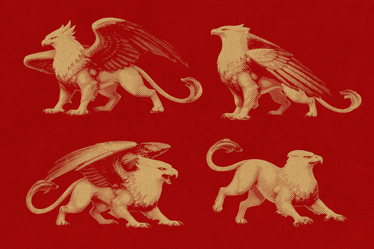 Heraldic Griffin Vintage Engraving, an Object Graphic by Kaizla03 (Photo 2 of 5)