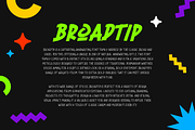 Broadtip - variable font, a Handwritten Font by ghozai studio (Thumbnail 3 of 7)