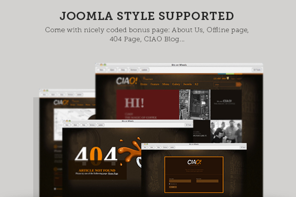 Ciao - Coffee Joomla Template, a Websites & App Template by JoomlaUX (Photo 4 of 5)
