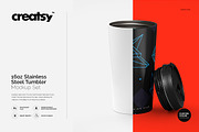 16oz Stainless Steel Tumbler Mockup, a Cups & Container Mockup by creatsy2 (Thumbnail 1 of 11)