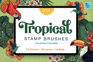 111 Tropical Stamps for Affinity