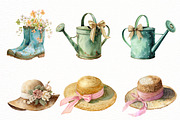 Whimsical Spring Gardening Clipart, an Illustration by Designworld (Thumbnail 3 of 6)