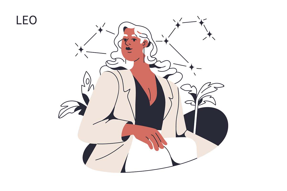 Zodiac signs women, astrology set, a Person Illustration by Good Studio (Photo 6 of 16)