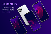 20 Futuristic Vector Web Designs, a Landing Page Template by QASO (Thumbnail 3 of 11)