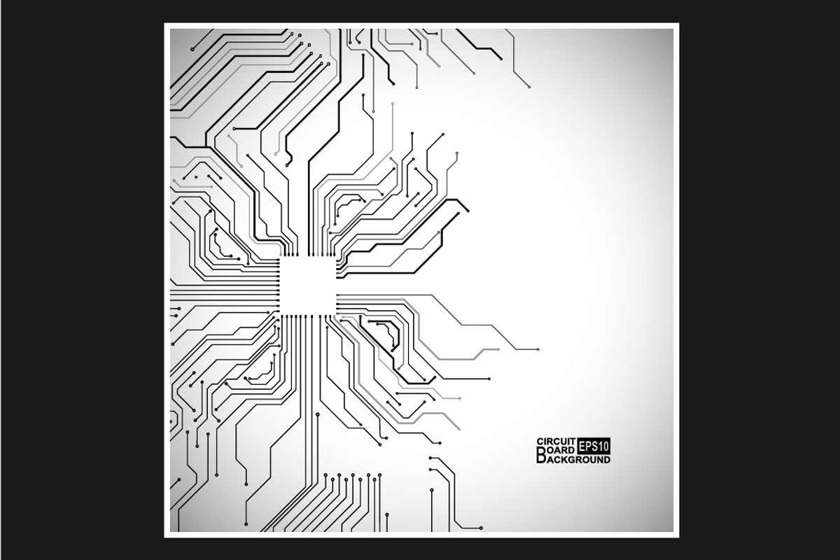 -50% Circuit boards backgrounds set, a Background Graphic by frost_newt (Photo 5 of 11)