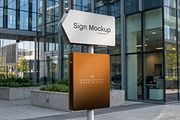 Navigation Sign Mockup, an Advertising Mockup by Mockup Cloud (Thumbnail 2 of 2)