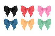Set of Colored Bows, a Decorative Illustration by PsychocheArt (Thumbnail 1 of 3)