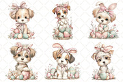 Watercolor Easter Dog Clipart, an Illustration by Black Bird Studio (Thumbnail 4 of 5)