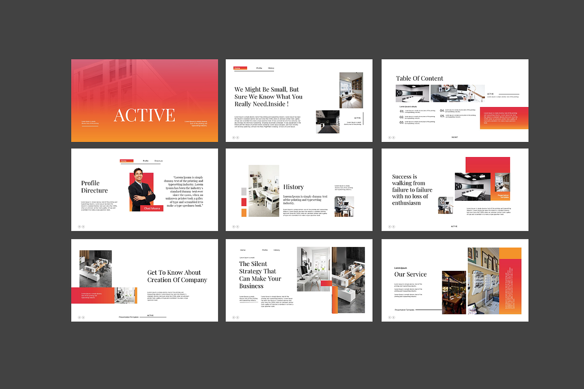Active Powerpoint Template, a Presentation Template by Spesifikstd