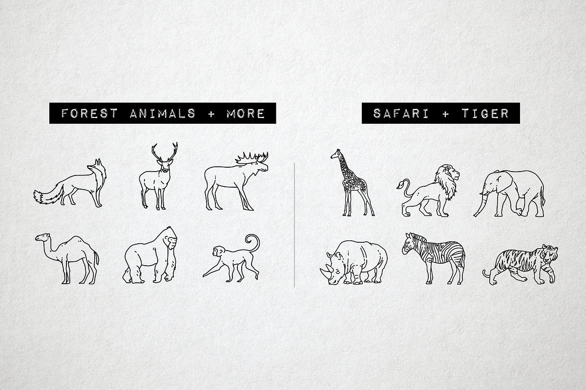 Wild Animal Icons Pack, an Outline Icon by Hatch Design Workshop (Photo 5 of 10)
