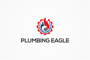 plumbing eagle – Logo Template, a Branding & Logo Template by Alfam17