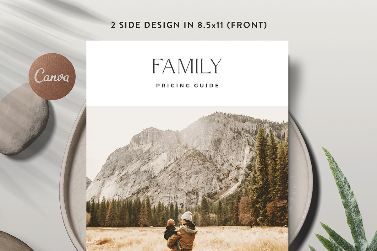 Family Portrait Pricing Guide PG020, a Flyer Template by Bellenity Design (Photo 2 of 3)