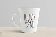 Skinny Font He Loves Me, a Font by pixelcolours (Thumbnail 4 of 6)
