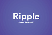 Ripple- Classic Sans Serif, a Sans Serif Font by Pulp Creative Studios (Thumbnail 1 of 7)