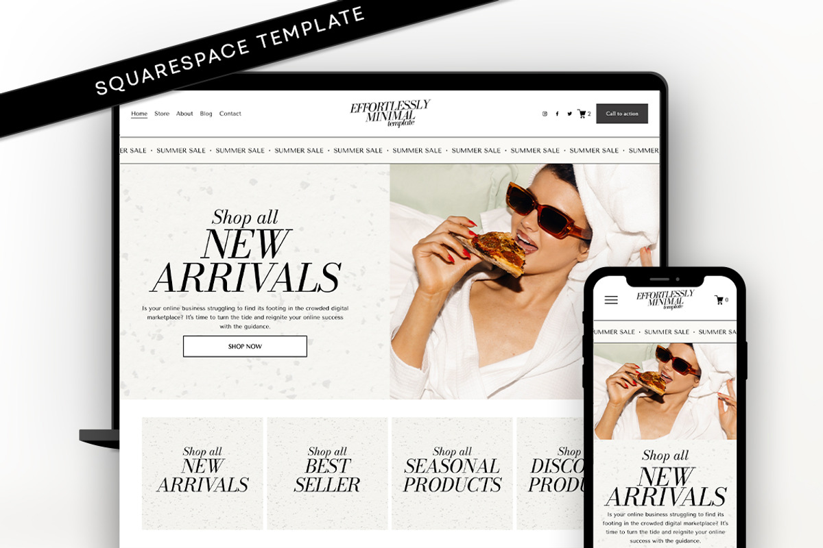 Minimal Squarespace Template, a Squarespace Template by Template Twist Shop (Photo 1 of 10)