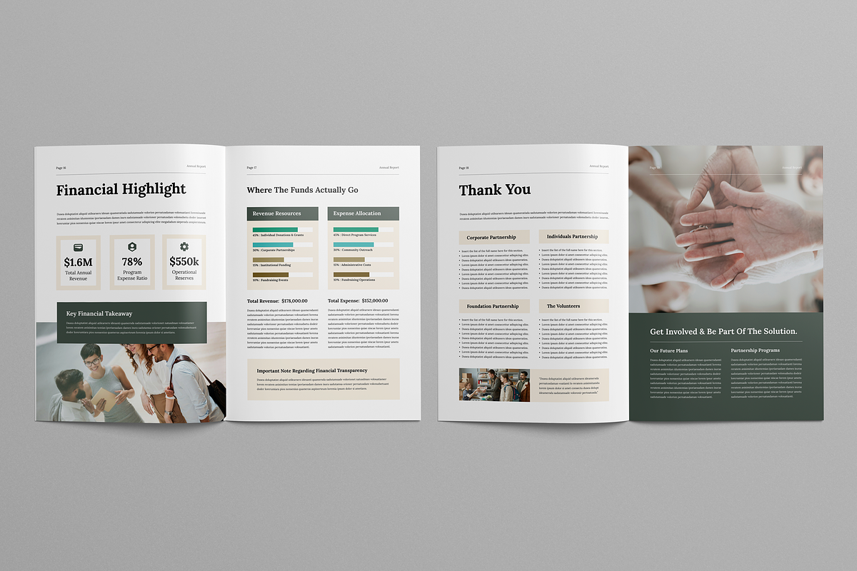Nonprofit Annual Report, a Brochure Template by Leaflove (Photo 8 of 10)