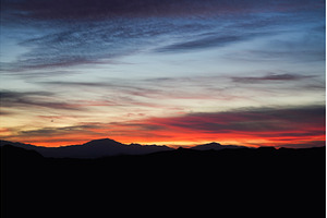 Vibrant Red and Orange Sunset Sky, a Nature Photo by volodymyrshtun13795