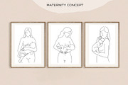 Pregnant & Maternity Woman, a Person Illustration by ms Julia Nova (Thumbnail 4 of 9)